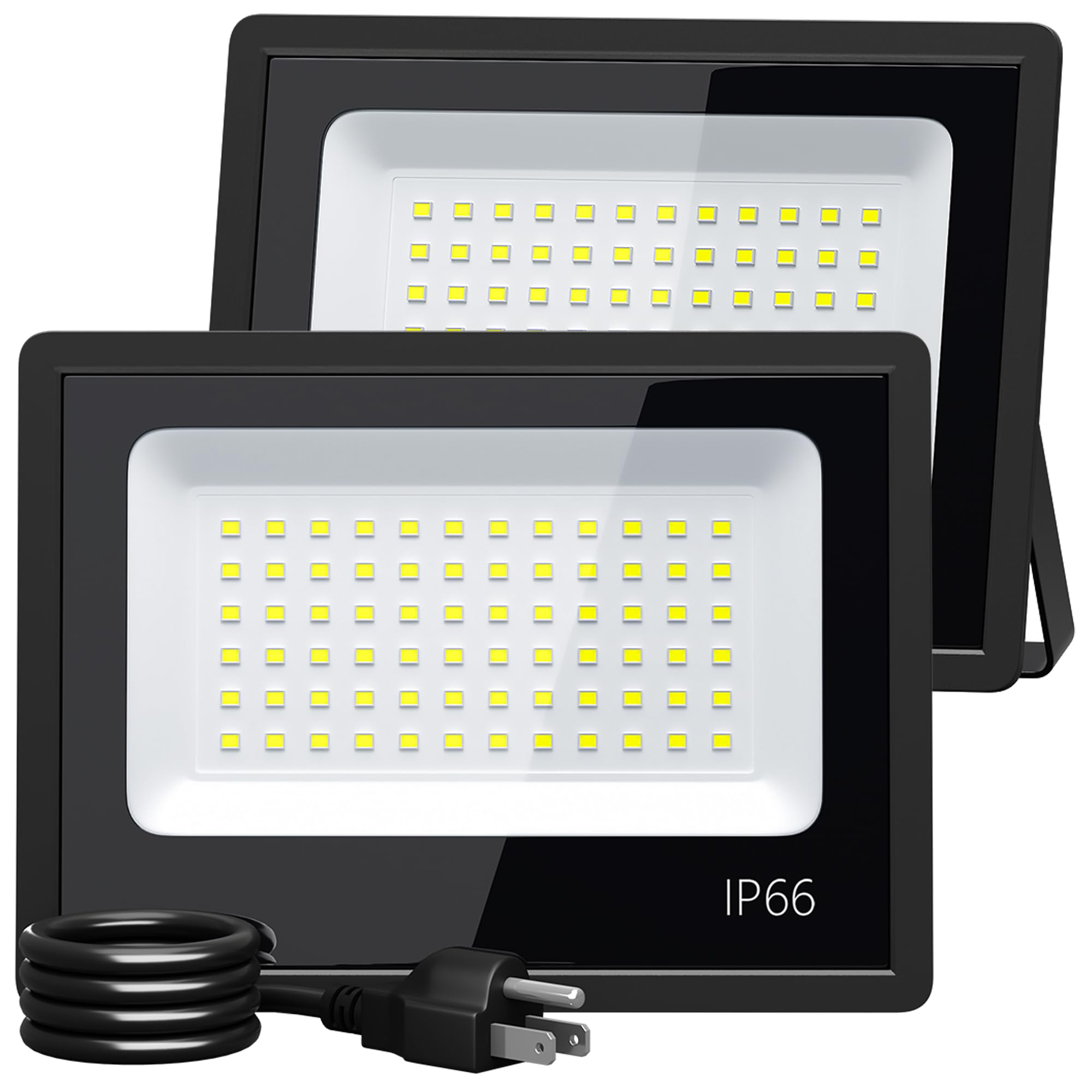 LEDライト　EF-1950-50W 3個セット Amazon.com: XXBSAZ 50W LED Flood Lights Outdoor, Daylight 6500K